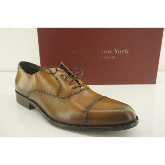 To Boot New York Caufield Men's Brown Leather Cap Toe Oxfords Size 11.5 D $395